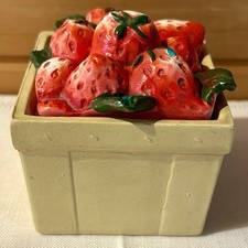 Ceramic strawberry jam for sale  Deer Isle