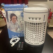 Ar condicionado portátil, 3 velocidades, USB, 7 luzes 1400ml refrigerador de ar evaporativo comprar usado  Enviando para Brazil