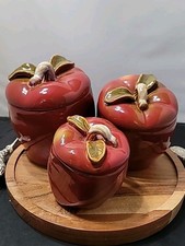 Red apple canister for sale  Granbury