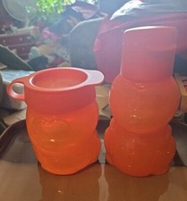 Garrafa de água Tupperware Eco 12 oz. e conjunto de lanches laranja dinossauro comprar usado  Enviando para Brazil