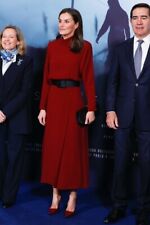MASSIMO DUTTI (GRUPA ZARA) BORDOWA SUKIENKA Z OTWARTYM PLECAMI ASO QUEEN LETIZIA US10 EU42 na sprzedaż  PL