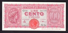 Luogotenenza banconota 100 usato  Italia