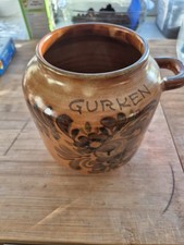 Braun glasiert gurkentopf gebraucht kaufen  Gangelt