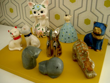 Lot chats porcelaine d'occasion  France