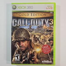 Call of Duty 3 Gold Edition Microsoft Xbox 360, 2007 na caixa completo sem DVD  comprar usado  Enviando para Brazil