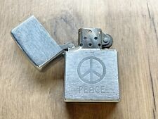 Vintage zippo peace for sale  PRESTON