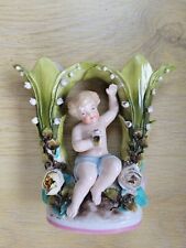 Vase cherubin porcelaine d'occasion  Digne-les-Bains