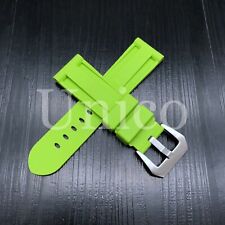 Pulseira de silicone de borracha verde claro 24 mm macia vintage mergulhador de substituição comprar usado  Enviando para Brazil