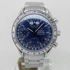 Relógio OMEGA 3523.80 Speedmaster calendário triplo mostrador azul 38mm cronógrafo SS comprar usado  Enviando para Brazil