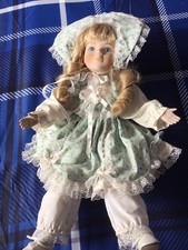 Porcelain doll..light green for sale  SHREWSBURY