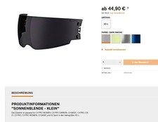 Sonnenblende schuberth c4pro gebraucht kaufen  Herdecke