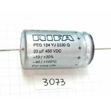Capacitor 33uF 450V 20x37 105C RIFA PEG-124 axial eletrolítico baixo ESR/ESL LL comprar usado  Enviando para Brazil