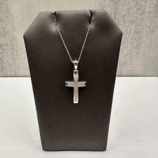 Diamond cross necklace for sale  West Hempstead