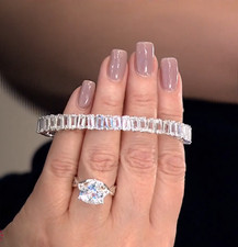 Bracelete Herkimer Mines "Diamond" quartzo corte baguete, 10 quilates comprar usado  Enviando para Brazil