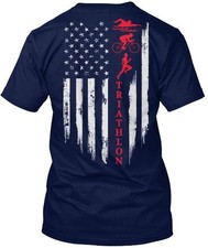 Camiseta bandeira triatlo feita nos EUA tamanho P a 5XL comprar usado  Enviando para Brazil