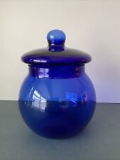 Cobalt blue lidded for sale  DARWEN
