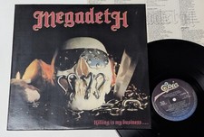 Megadeth - Killing Is My Business LP 2nd Press BRAZIL 1990 INSERT comprar usado  Brasil 