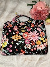 Vera Bradley Bolsa Organizadora de Viagem Preta com Flores Rosa Dobrável Transporte Tudo Novo sem etiquetas comprar usado  Enviando para Brazil