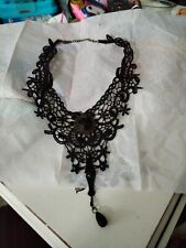 Gothic lace choker for sale  BIGGLESWADE