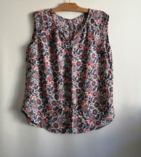 Blouse bleu fleurs d'occasion  Bourg-de-Thizy