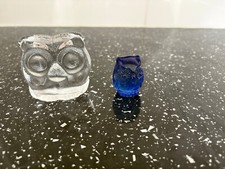 Vintage glass owls for sale  PUDSEY