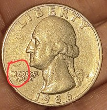 1986 error quarter for sale  Mc Caysville