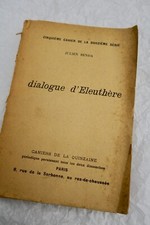 Benda dialogue eleuthère usato  Spedire a Italy