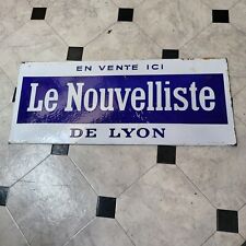 Plaque emaillee nouvelliste d'occasion  Lyon II