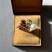 Coeur grenat saphir d'occasion  Montpellier-