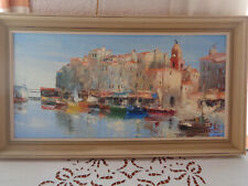 Tableau huile toile d'occasion  France