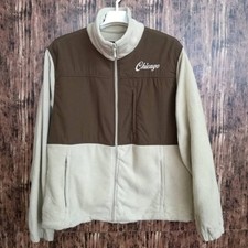 EUA Roupas usadas importadas usadas 5º oceano lã masculina tamanho GG bege marrom zíper completo comprar usado  Enviando para Brazil
