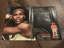 Tênis Gatorade Nike 2015 SERENA WILLIAMS 11” x 16” foto publicitária comprar usado  Enviando para Brazil