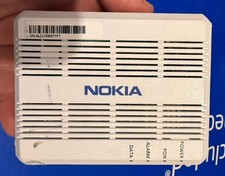 Modem de fibra Nokia GPON ONT 3FE56389ABCN G-010G-A com suporte de alimentação e montagem comprar usado Modem de fibra Nokia GPON ONT 3FE56389ABCN G-010G-A com suporte de alimentação e montagem comprar usado  Enviando para Brazil