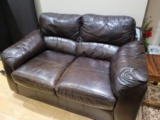 Seater leather sofa for sale  DERBY