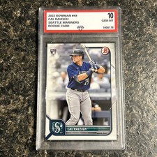 2022 Bowman Cal Raleigh #49 (RC) novato Seattle Mariners GEM 10 comprar usado 2022 Bowman Cal Raleigh #49 (RC) novato Seattle Mariners GEM 10 comprar usado  Enviando para Brazil