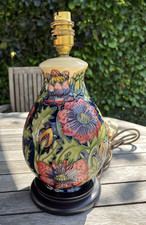Moorcroft pottery lamp for sale  BOLTON