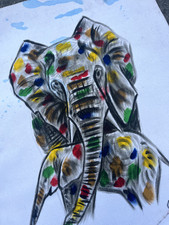 Jolie peinture africaine d'occasion  Massy