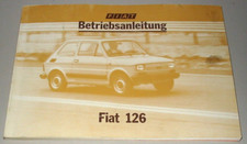 Betriebsanleitung fiat 126 gebraucht kaufen  Schortens