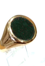 Gents 9ct bloodstone for sale  BEDFORD