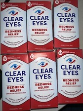 Paquete de 6 gotas para aliviar el enrojecimiento para ojos claros 0,5 oz cada una 12/26 segunda mano  Embacar hacia Mexico