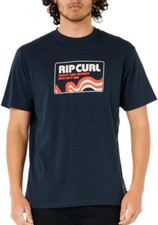 CAMISETA MASCULINA RIP CURL.SURF REVIVAL REDEMOINHO AZUL MARINHO ALGODÃO MANGA CURTA TOP S25 comprar usado  Enviando para Brazil