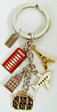 Chaveiro COACH FOB chaveiro, berloques, avião, Eiffel, Império, cabine telefônica, novo. comprar usado  Enviando para Brazil