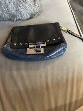 Black blue leather for sale  DAGENHAM