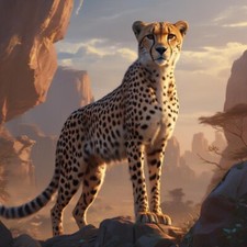 Cheetah africa art for sale  Knoxville