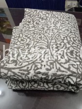 Colcha Kantha cinza bloco de mão indiana feita à mão colcha de algodão cobertor Gudr comprar usado  Enviando para Brazil