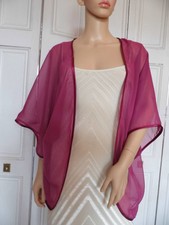 Magenta chiffon kimono for sale  THAMES DITTON