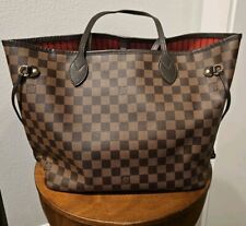 Louis Vuitton Neverfull MM Damier Plane cereja com bolsa de pulso, caixa, bolsa de pó., usado comprar usado  Enviando para Brazil
