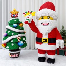 Árvore de Natal Papai Noel boneco de neve carro mini micro blocos de construção conjunto de tijolos brinquedo comprar usado  Enviando para Brazil