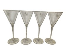 Copos Martini logotipo vodca ganso cinza haste alta 7 1/2" conjunto de 4 comprar usado  Enviando para Brazil