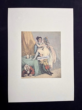 Usado, Victorian erotic Artprint Karikatur Rowlandson  „Der wilde Ritt - Cowgirl Style“ comprar usado  Enviando para Brazil